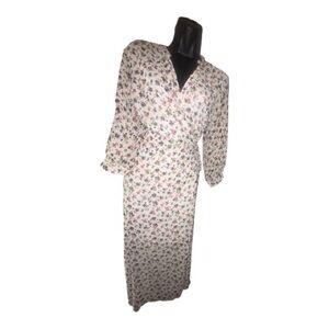 Lush Multicolor Floral Dress large wrap dress